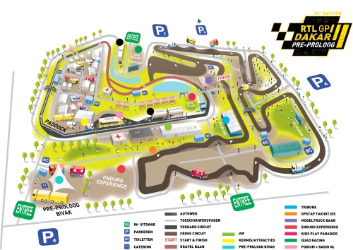Parcours Dakar PreProloog 2013 met kleine wijzigingen